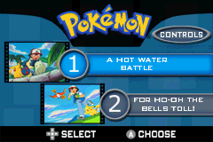 Game Boy Advance Video - Pokemon - Volume 1 Title Screen